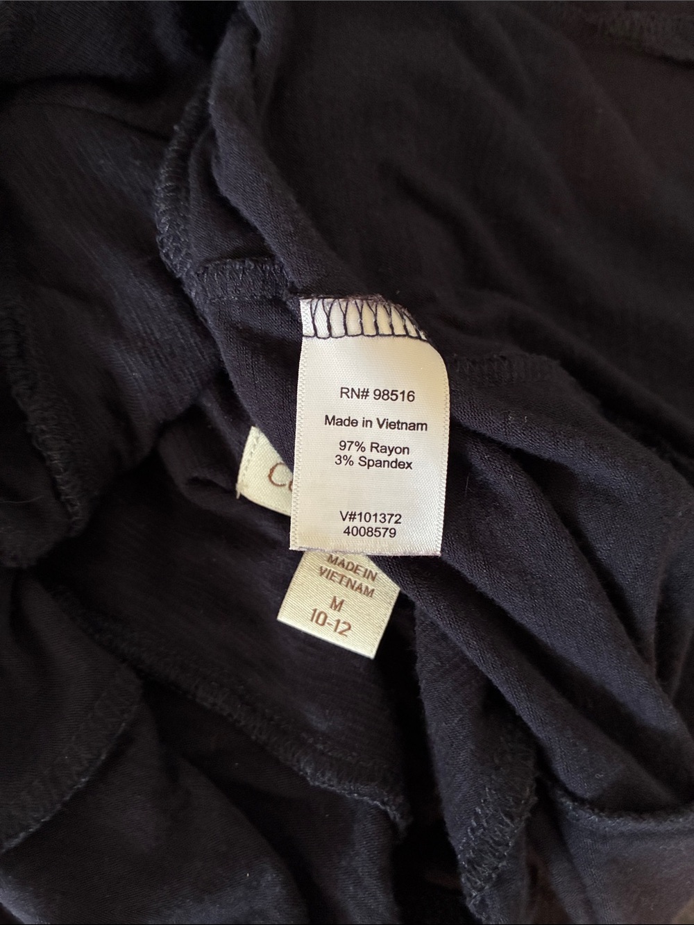 Coldwater Creek Fit & Flare Midi Skirt Deep Navy Blue Size M 10/12 - Picture 5 of 5